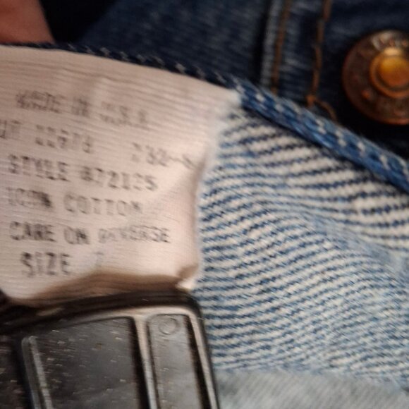 LITTLE GIRLS LEVI JEAN JACKET SIZE 7 IN GREAT CONDITION NO STAINS - Picture 4 of 4